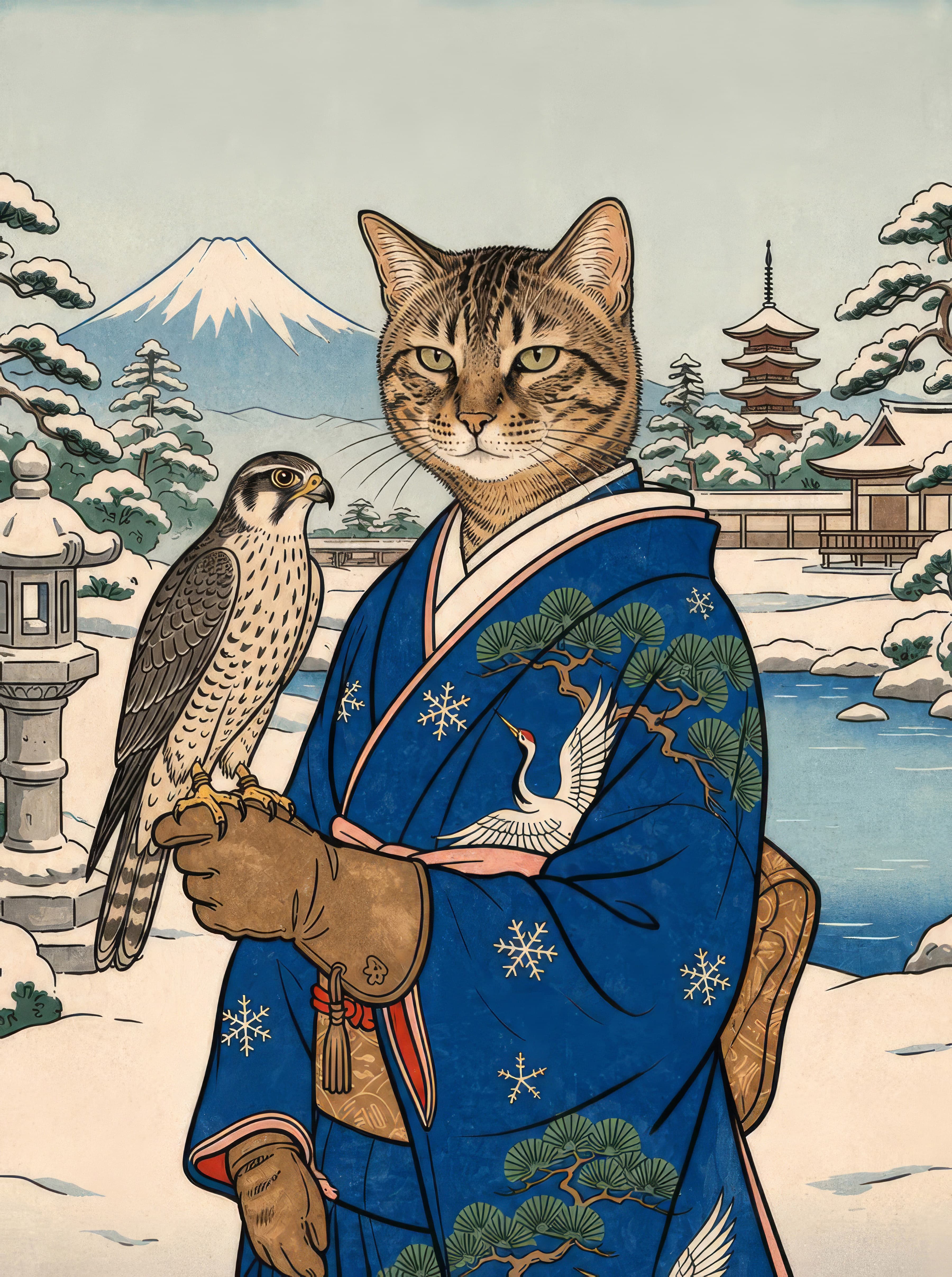 Frozen Garden Falconer
