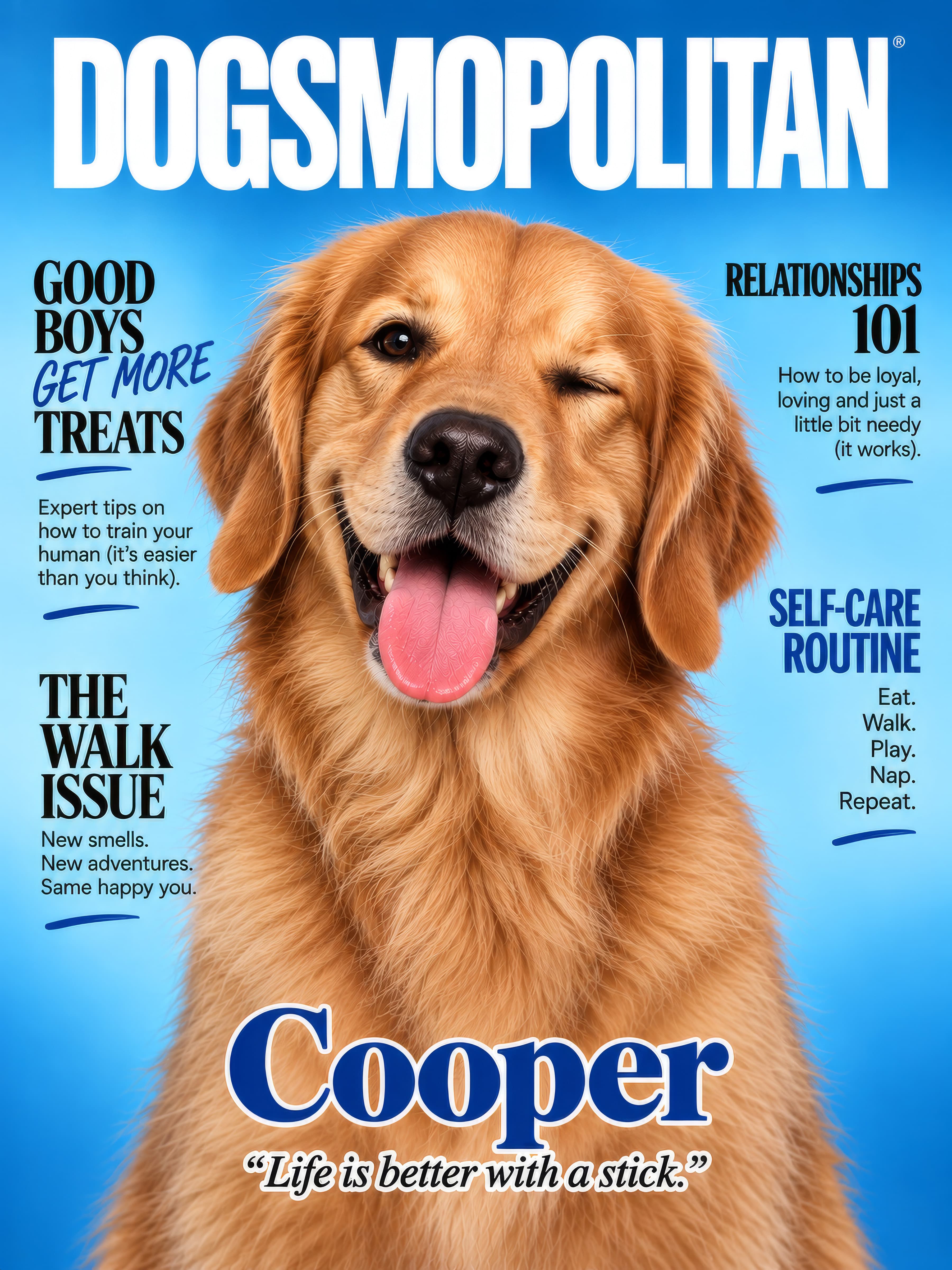 DOGSMOPOLITAN Magazine Cover
